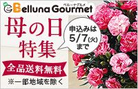 ベルーナグルメ Belluna Gourmet 母の日特集 申込みは5/7(火)まで 全品送料無料 ※一部地域を除く